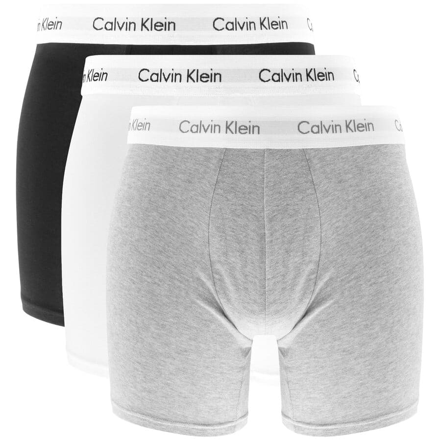 3 Pack Mens Boxers Shorts Calvin Classic Comfort Fit Underwear Breifs