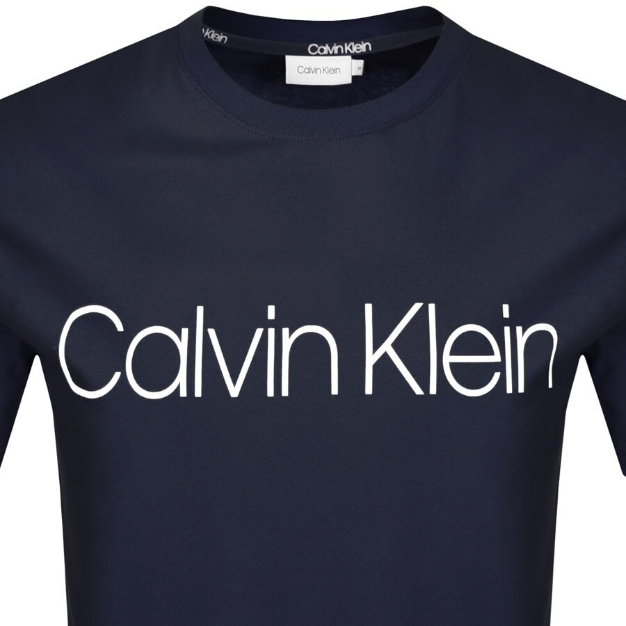 Alternative Image for ProductCalvin Klein Logo T Shirt Navy2