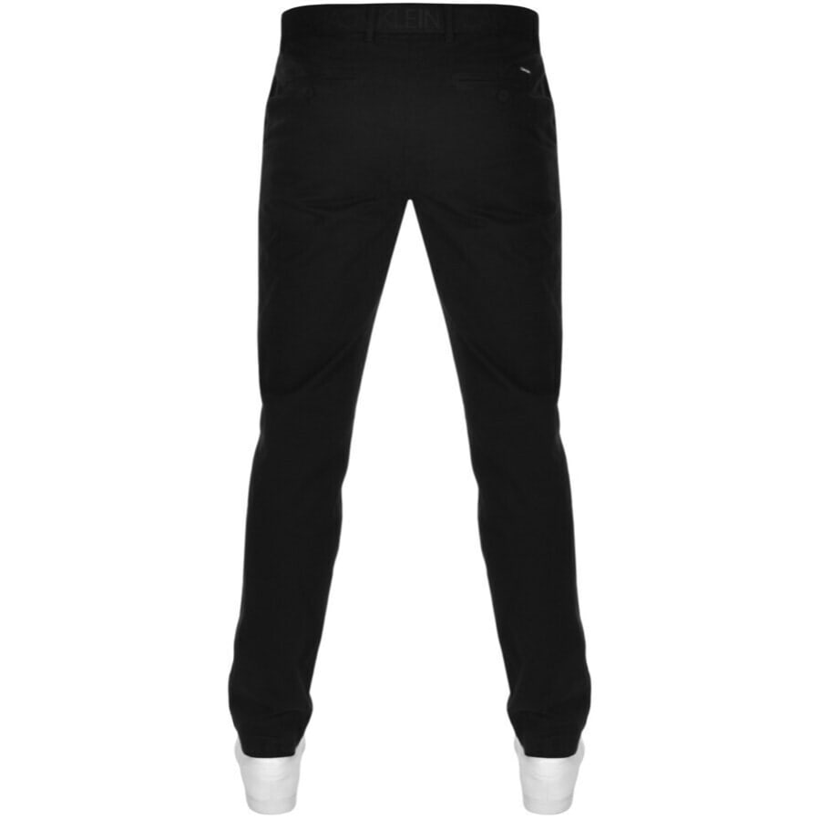 Alternative Image for ProductCalvin Klein Slim Fit Chino Trousers Black2