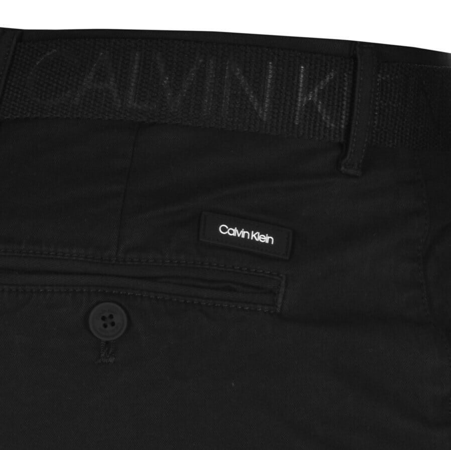 Alternative Image for ProductCalvin Klein Slim Fit Chino Trousers Black3