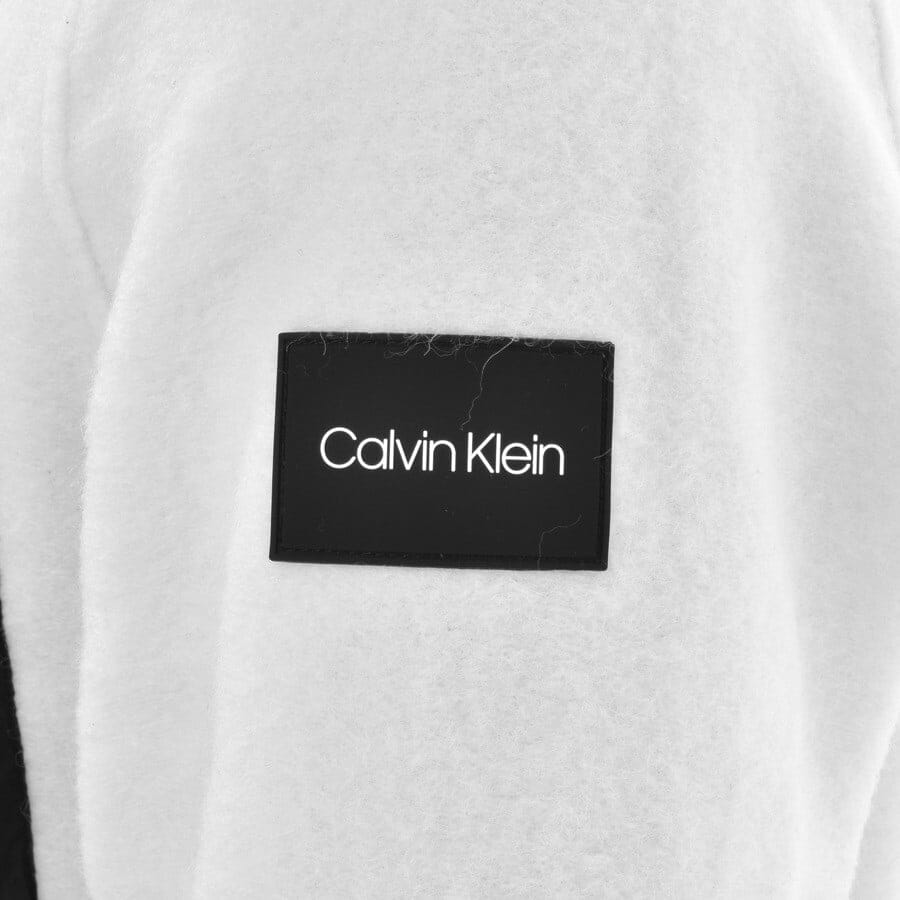 Alternative Image for ProductCalvin Klein Mix Media Wool Sweatshirt White3