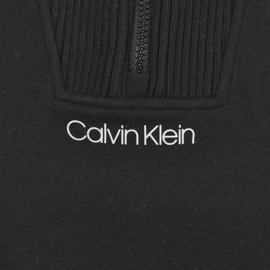 Alternative Image for ProductCalvin Klein Half Zip Detail Sweatshirt Black3
