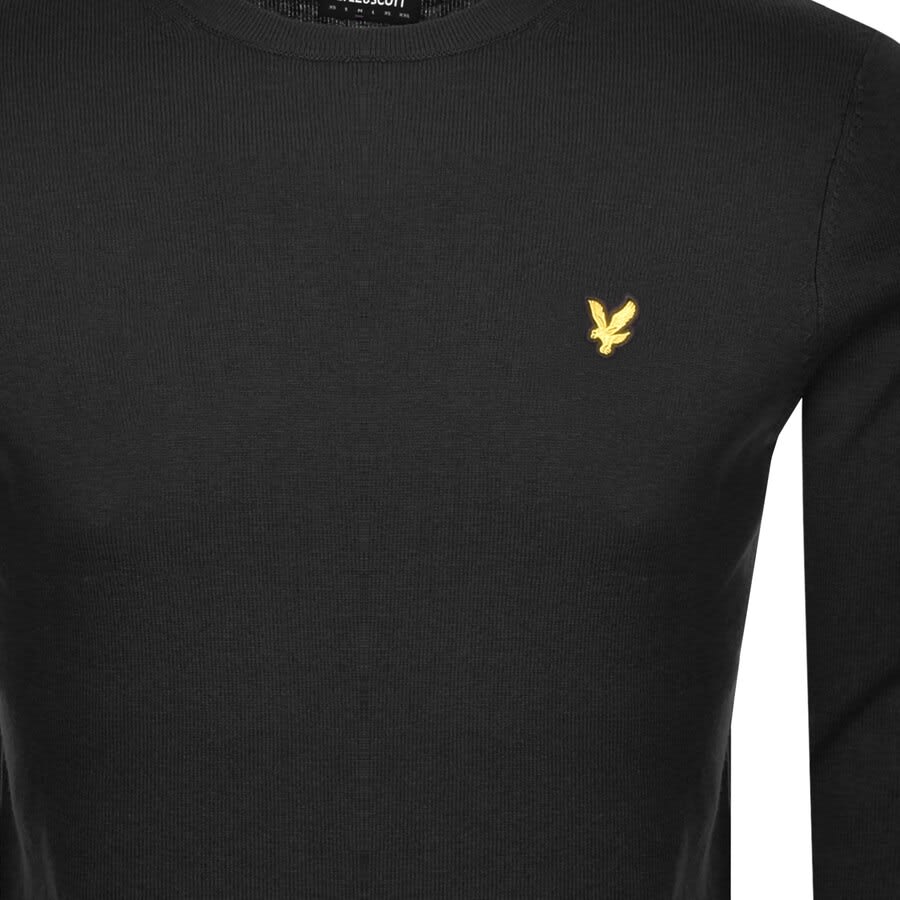 Alternative Image for ProductLyle And Scott Crew Neck Merino Knit Jumper Black3