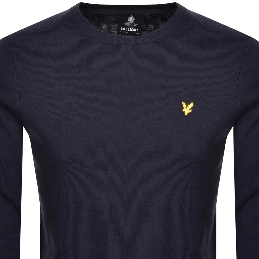 Alternative Image for ProductLyle And Scott Crew Neck Merino Knit Jumper Navy2