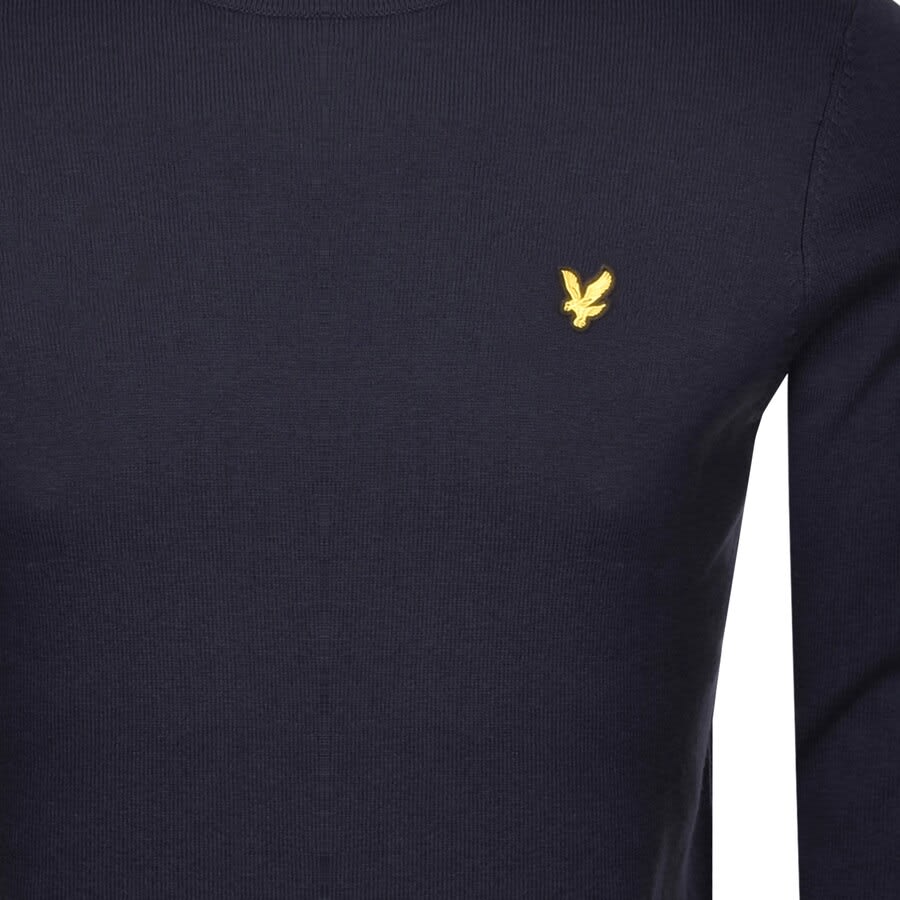 Alternative Image for ProductLyle And Scott Crew Neck Merino Knit Jumper Navy3