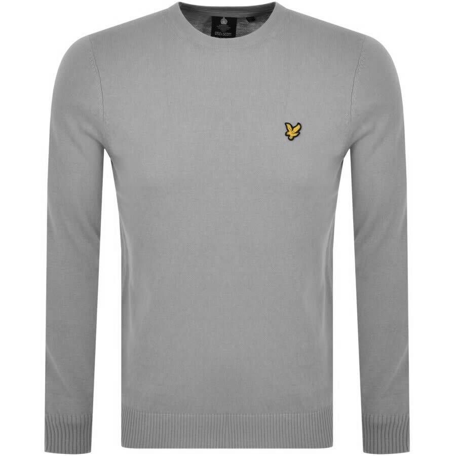 Alternative Image for ProductLyle And Scott Crew Neck Merino Knit Jumper Grey1