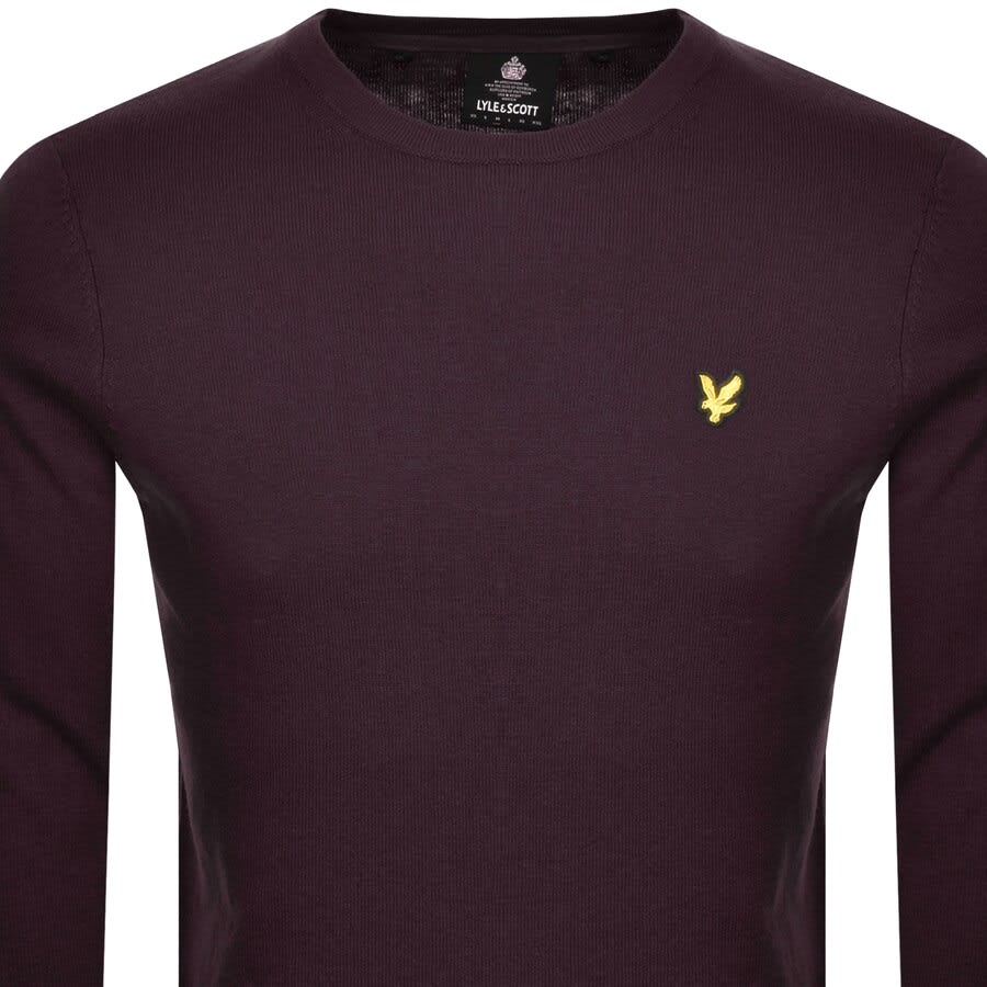 Alternative Image for ProductLyle And Scott Crew Neck Knit Jumper Burgundy2
