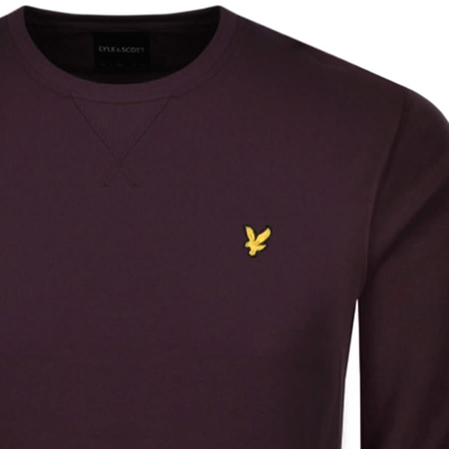 Alternative Image for ProductLyle And Scott Crew Neck Sweatshirt Burgundy3