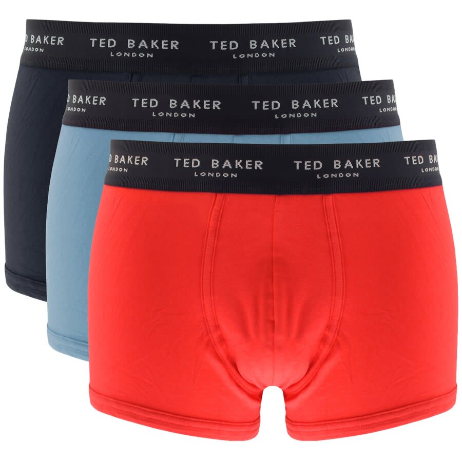 Alternative Image for ProductTed Baker Underwear Triple PackTrunks Red1
