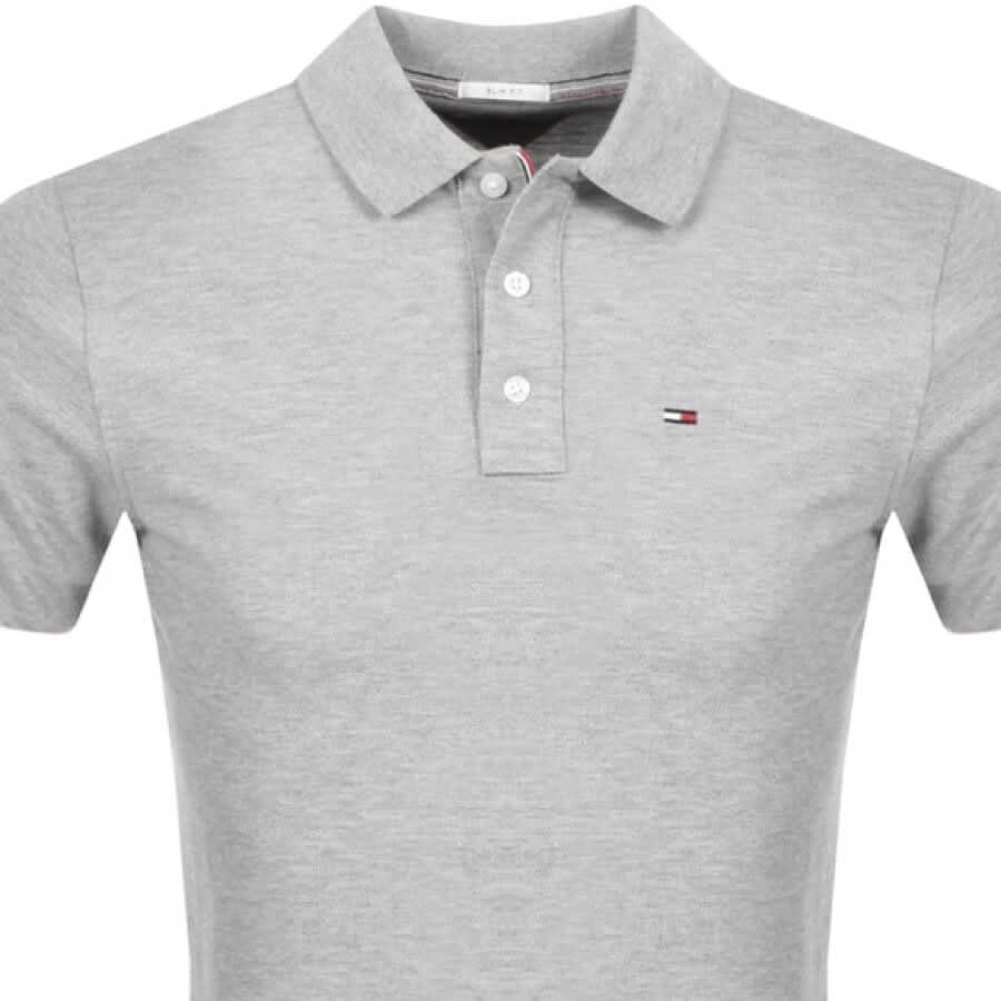 Alternative Image for ProductTommy Jeans Slim Fit Polo Shirt Grey2
