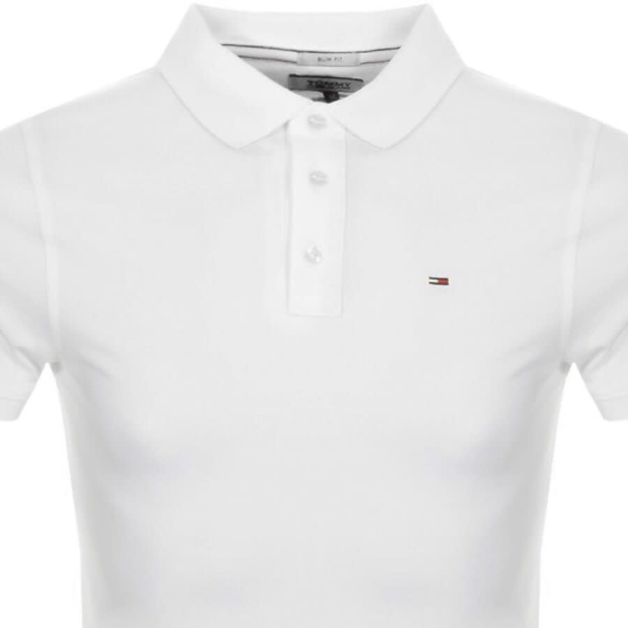 Alternative Image for ProductTommy Jeans Slim Fit Polo Shirt White2
