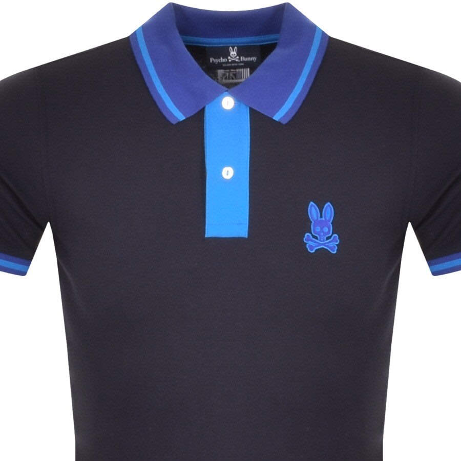 Alternative Image for ProductPsycho Bunny Morland Contrast Polo T Shirt Navy2