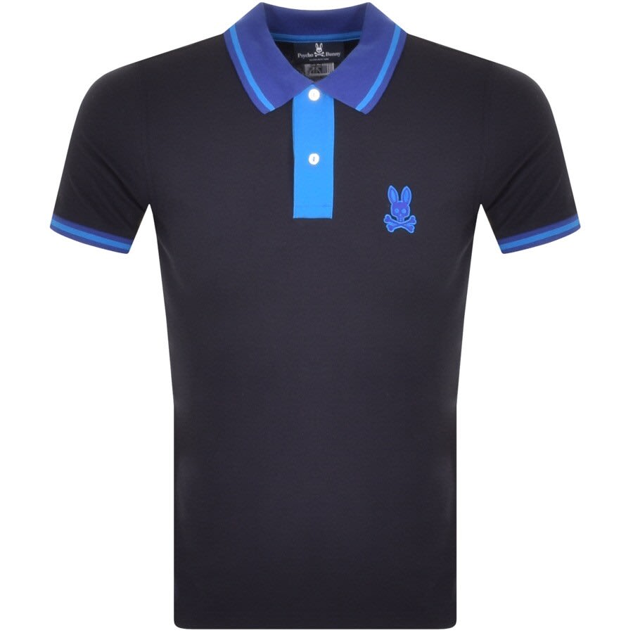 Alternative Image for ProductPsycho Bunny Morland Contrast Polo T Shirt Navy1