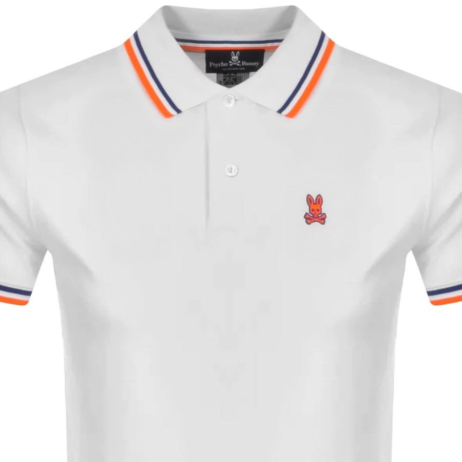 Alternative Image for ProductPsycho Bunny Kells Contrast Polo T Shirt White2