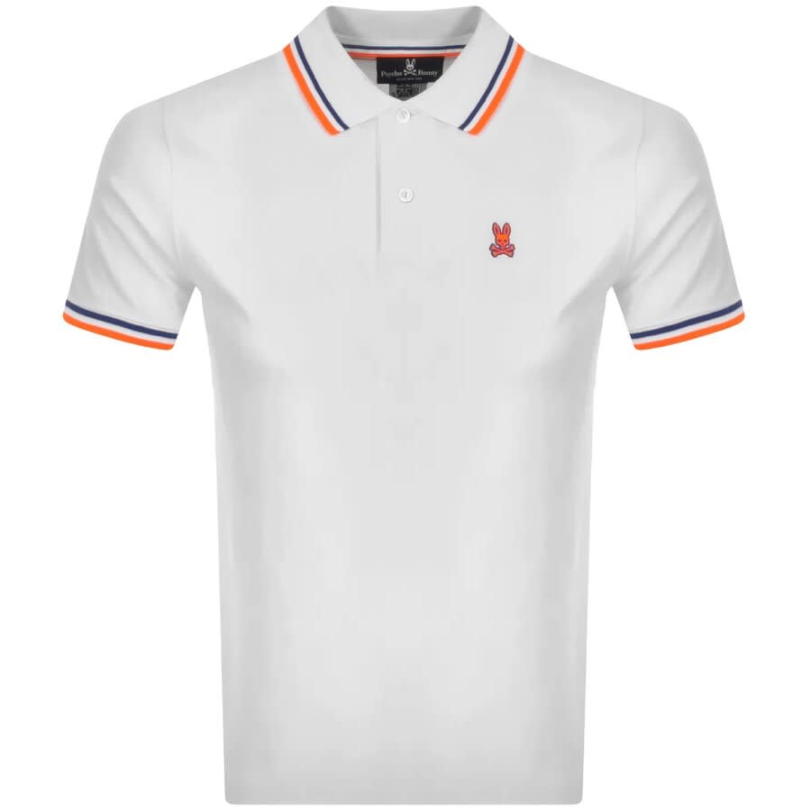 Alternative Image for ProductPsycho Bunny Kells Contrast Polo T Shirt White1