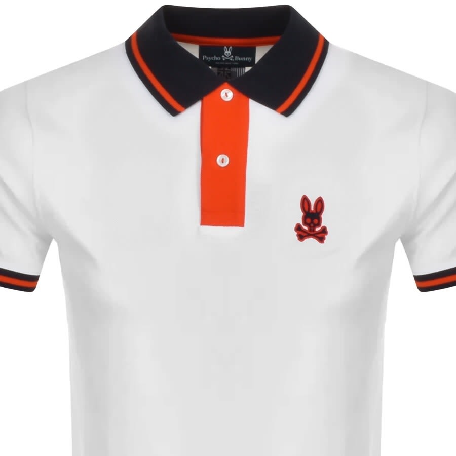 Alternative Image for ProductPsycho Bunny Morland Contrast Polo T Shirt White2