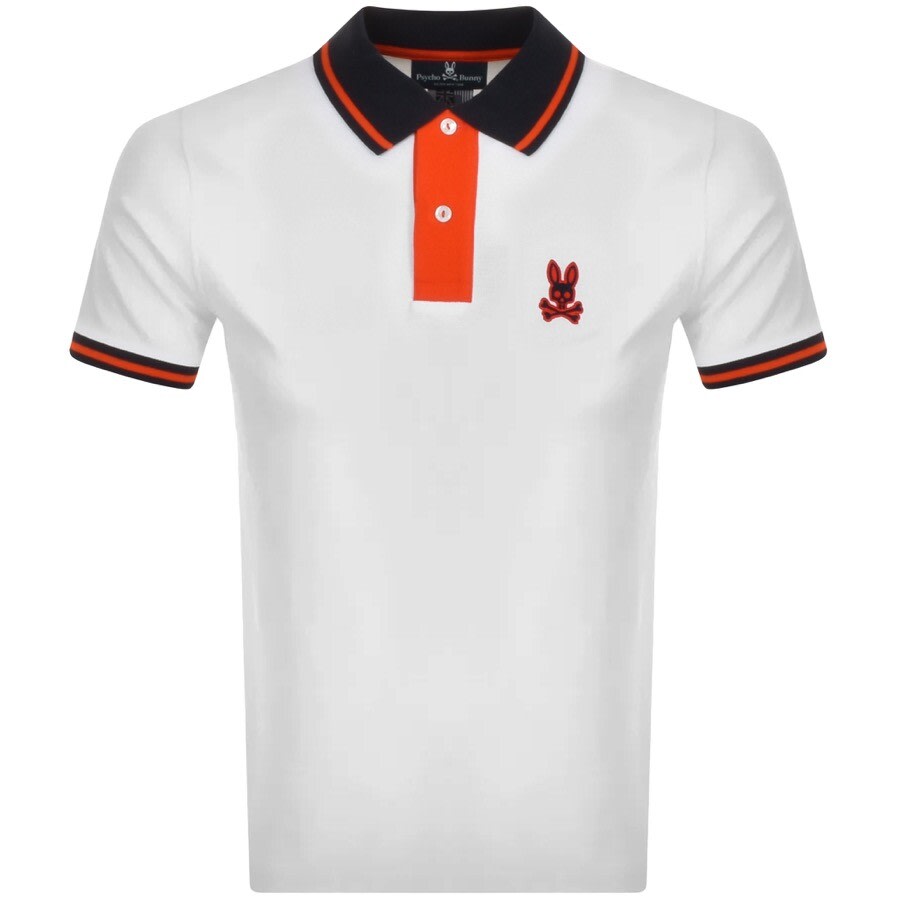 Alternative Image for ProductPsycho Bunny Morland Contrast Polo T Shirt White1