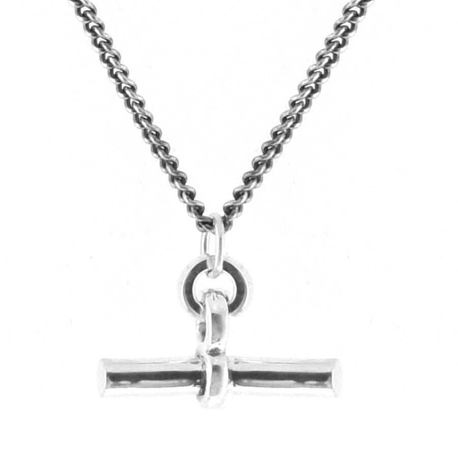 Alternative Image for ProductSerge Denimes T Bar Necklace Silver3