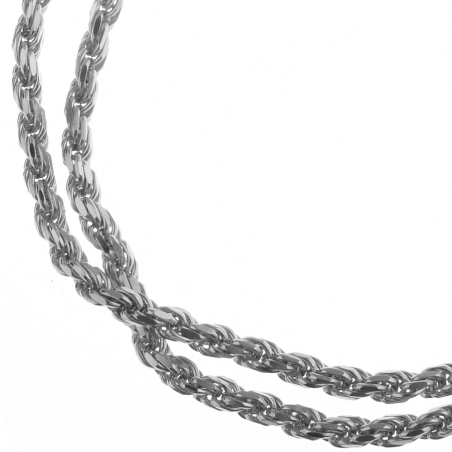 Alternative Image for ProductSerge Denimes Silver Rope Bracelet Silver2