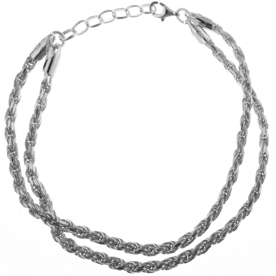 Alternative Image for ProductSerge Denimes Silver Rope Bracelet Silver1