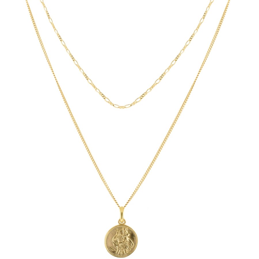 Alternative Image for ProductSerge Denimes St Christopher Necklace Gold2