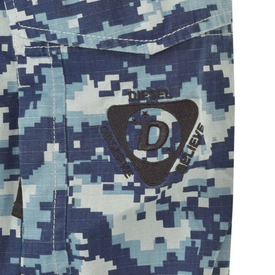 Alternative Image for ProductDiesel Davies Long Sleeved Shirt Blue3