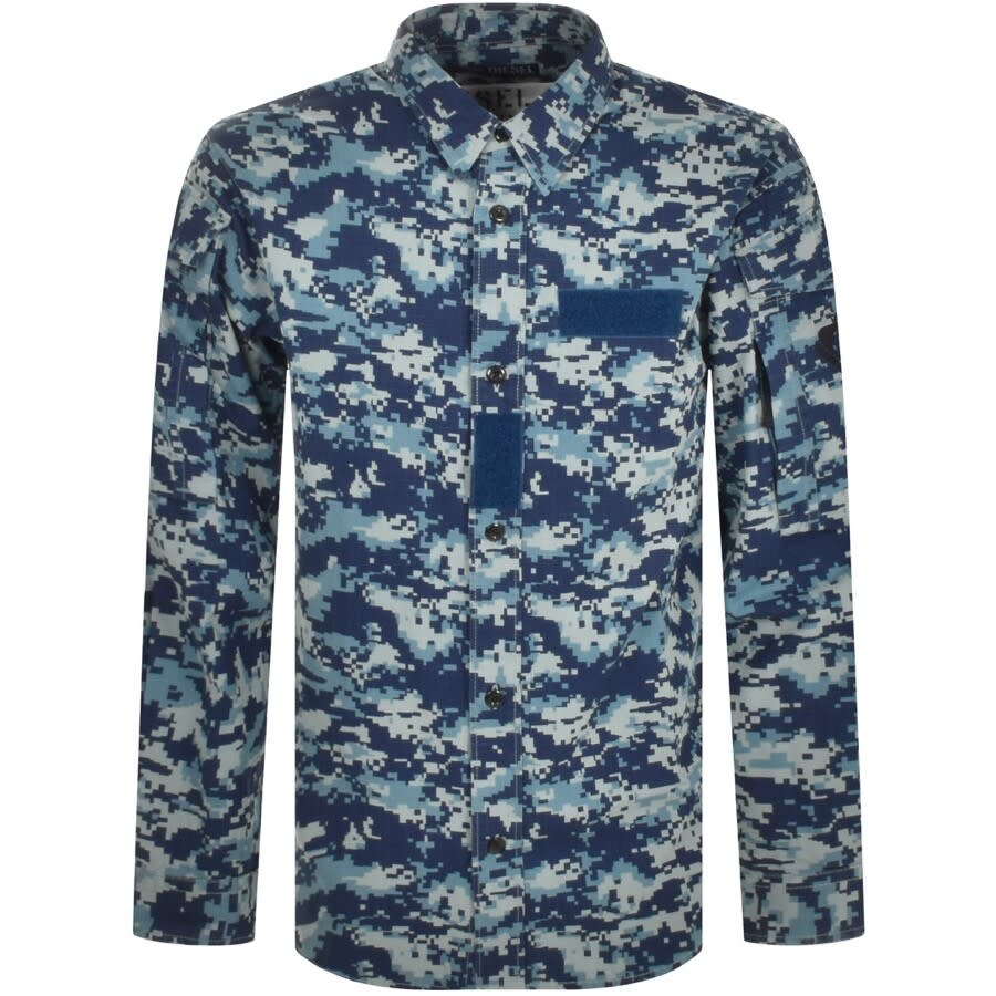 Alternative Image for ProductDiesel Davies Long Sleeved Shirt Blue1