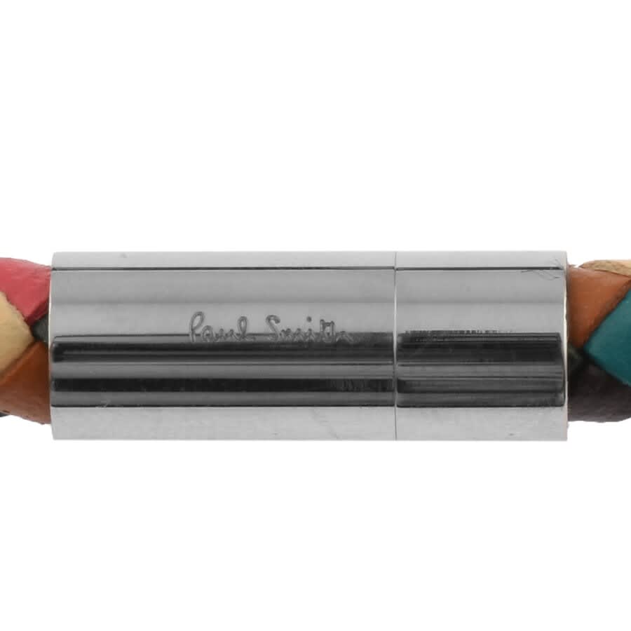 Alternative Image for ProductPS By Paul Smith Leather Plait Bracelet Green3