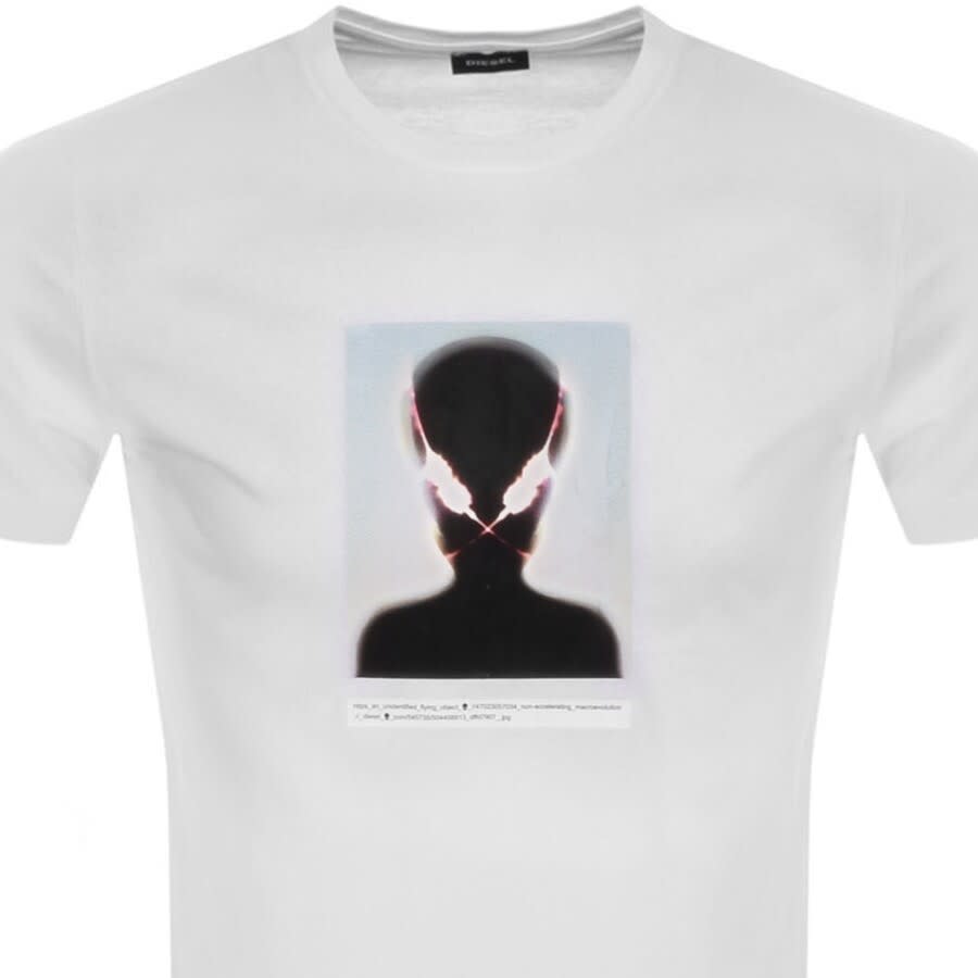 Alternative Image for ProductDiesel Diegos Short Sleeve T Shirt White2