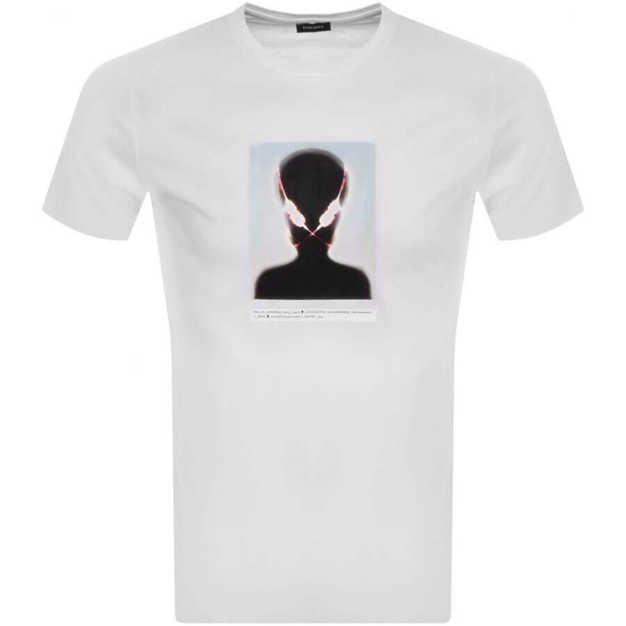 Alternative Image for ProductDiesel Diegos Short Sleeve T Shirt White1