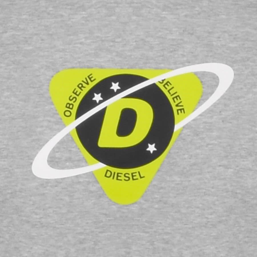Alternative Image for ProductDiesel Girk Logo Sweatshirt Grey3