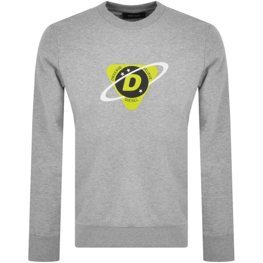Alternative Image for ProductDiesel Girk Logo Sweatshirt Grey1