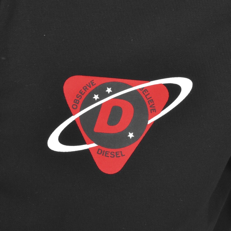 Alternative Image for ProductDiesel S Girk Full Zip Logo Hoodie Black3
