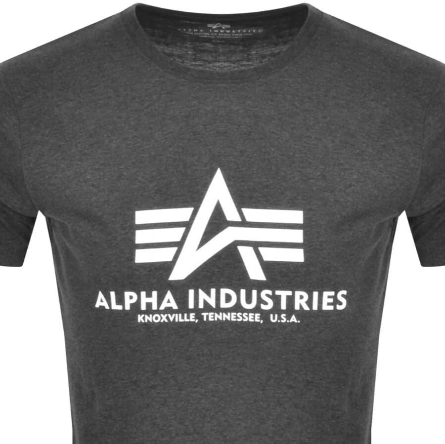 Alternative Image for ProductAlpha Industries Logo T Shirt Grey2
