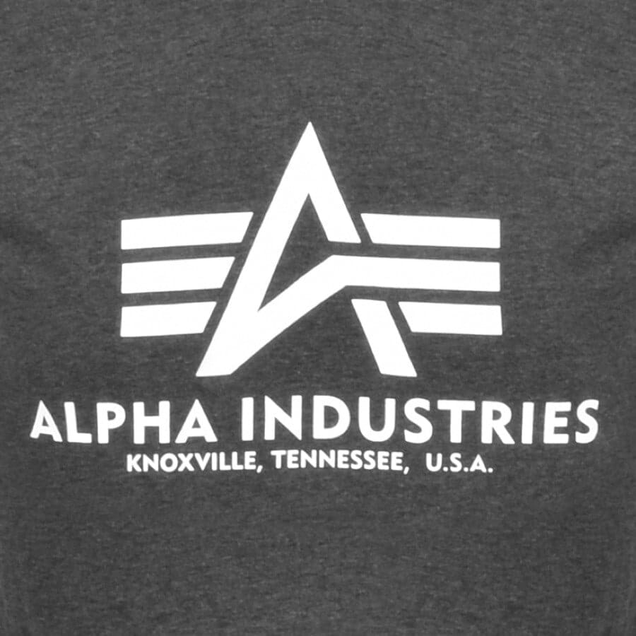 Alternative Image for ProductAlpha Industries Logo T Shirt Grey3