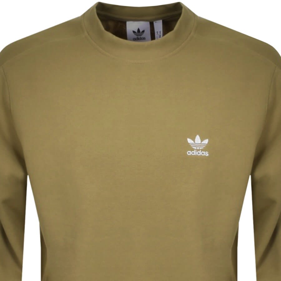 Alternative Image for Productadidas Originals 3 Stripes Sweatshirt Green2