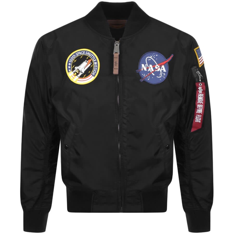 Alternative Image for ProductAlpha Industries MA 1 VF NASA Flight Jacket Black1