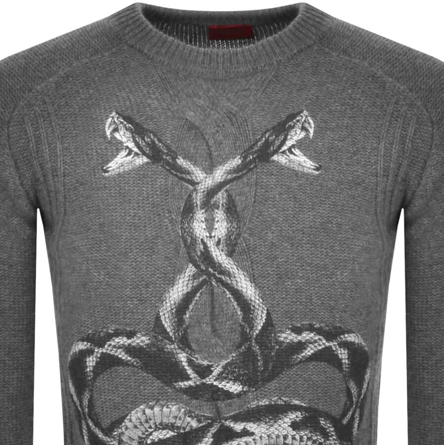 Alternative Image for ProductHUGO Snablo Crew Neck Jumper Grey2