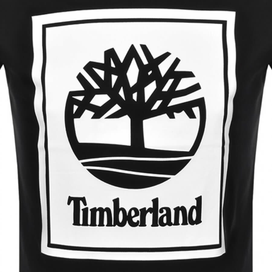 Alternative Image for ProductTimberland Stack Logo T Shirt Black3