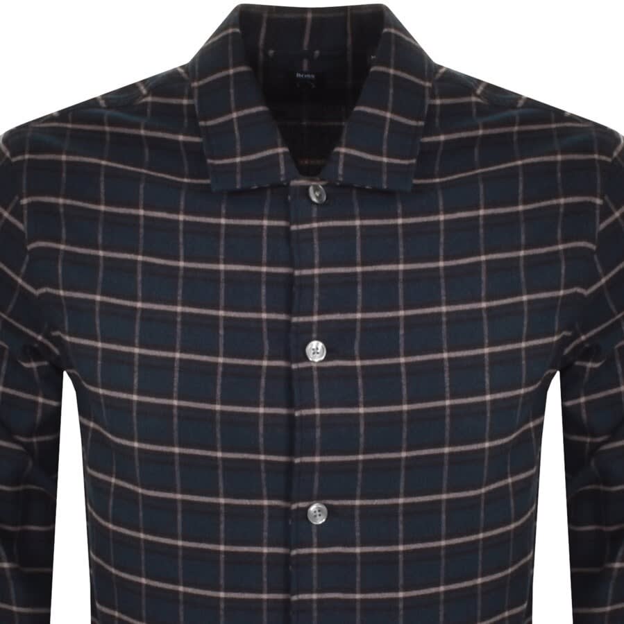 Alternative Image for ProductBOSS Nolan Long Sleeved Shirt Blue2