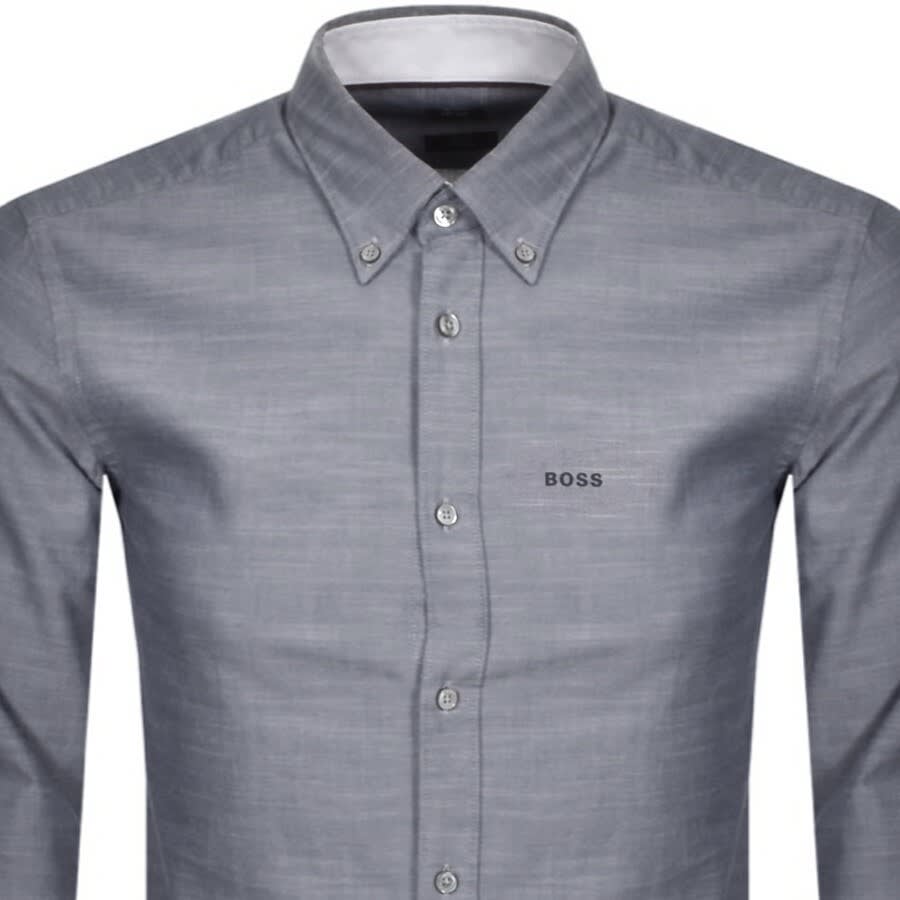 Alternative Image for ProductBOSS Rod Long Sleeved Shirt Navy2
