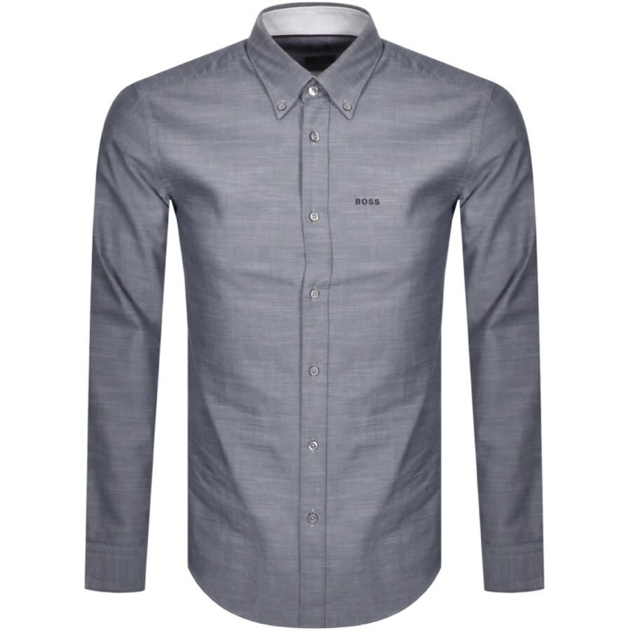 Alternative Image for ProductBOSS Rod Long Sleeved Shirt Navy1