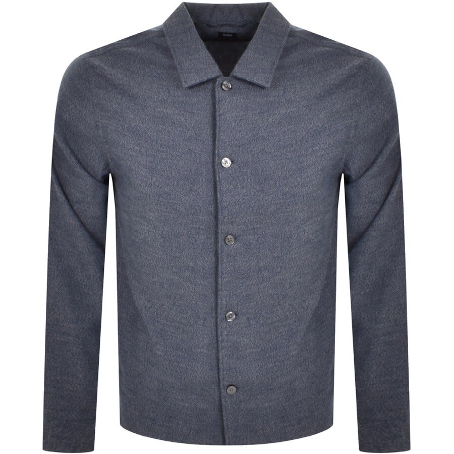 Alternative Image for ProductBOSS Nolan Long Sleeved Shirt Blue1