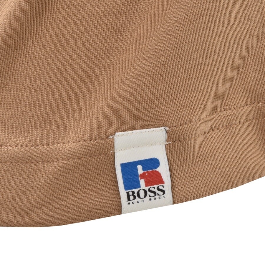 Alternative Image for ProductBOSS X Russell Athletic T RA Logo T Shirt Brown3