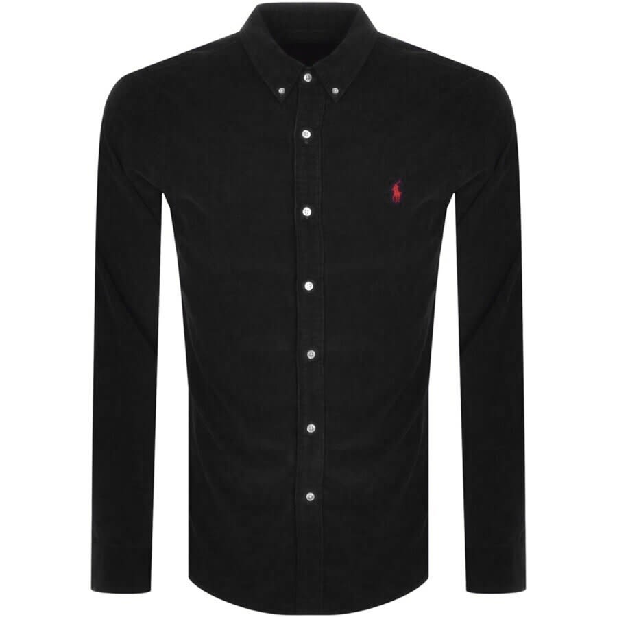 Alternative Image for ProductRalph Lauren Corduroy Long Sleeved Shirt Black1