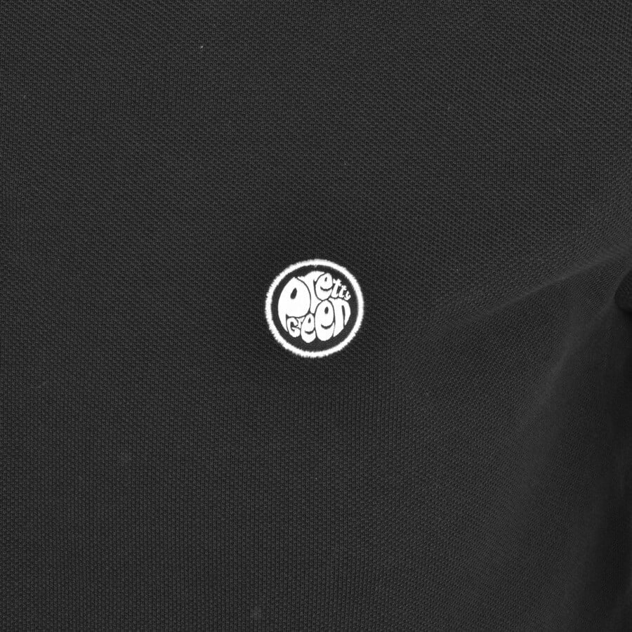 Alternative Image for ProductPretty Green Barton Long Sleeve Polo T Shirt Black3