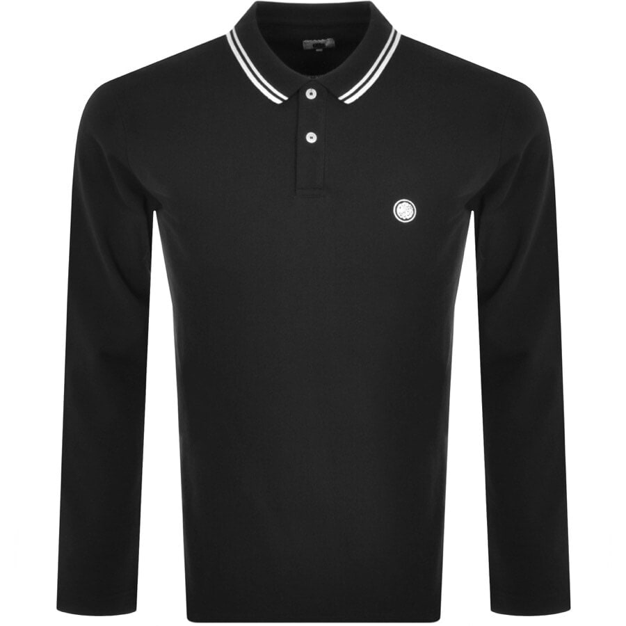 pretty green black polo shirt
