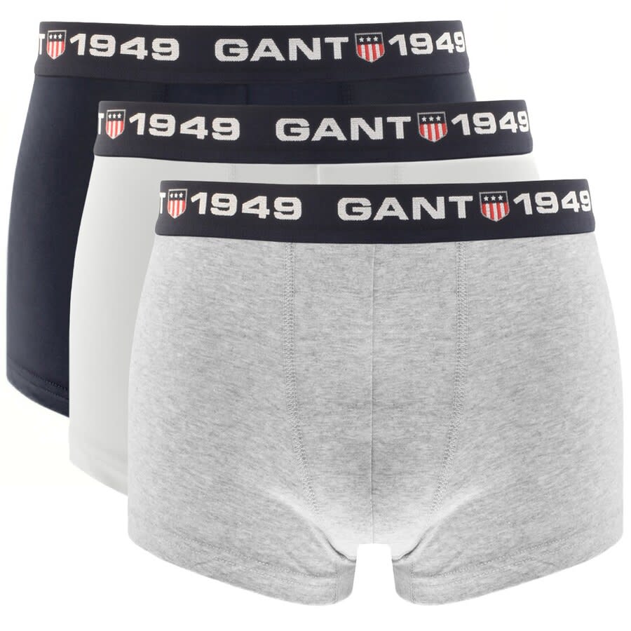 Alternative Image for ProductGant Three Pack Stretch Boxer Trunks White1