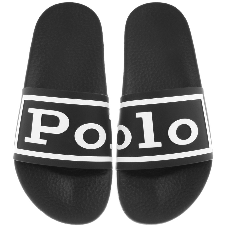 black ralph lauren sliders