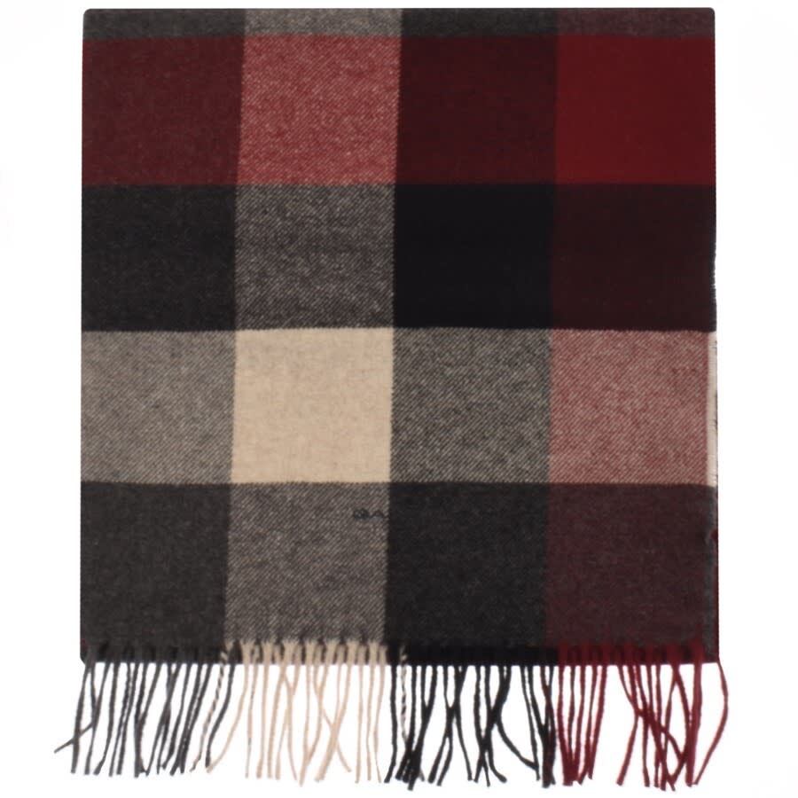 Alternative Image for ProductGant Multi Check Wool Scarf Grey1